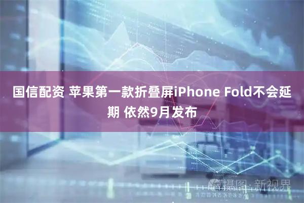 国信配资 苹果第一款折叠屏iPhone Fold不会延期 依然9月发布